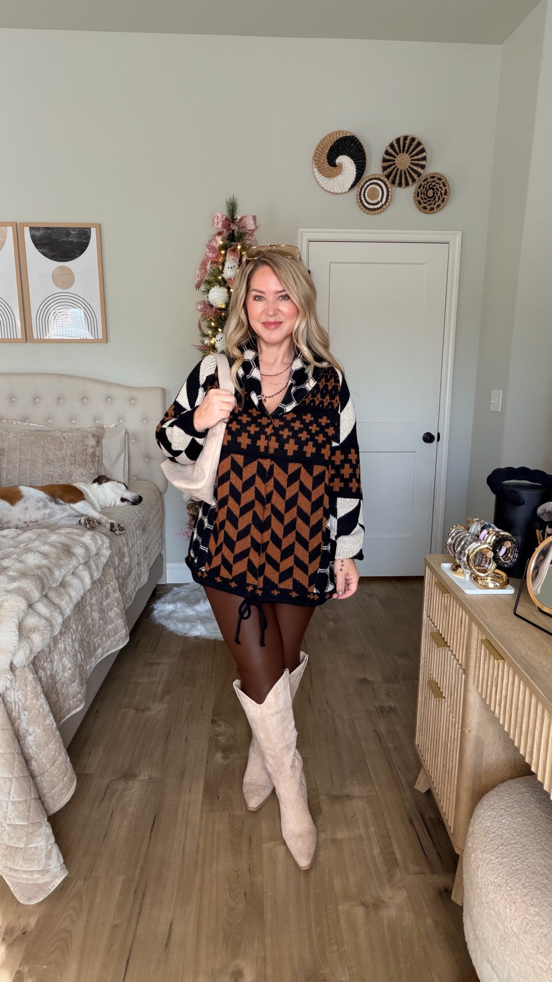 Sweater size medium. Tank size large, leggings size large short. Boots tts 

#LTKMidsize #LTKPetite #LTKOver40