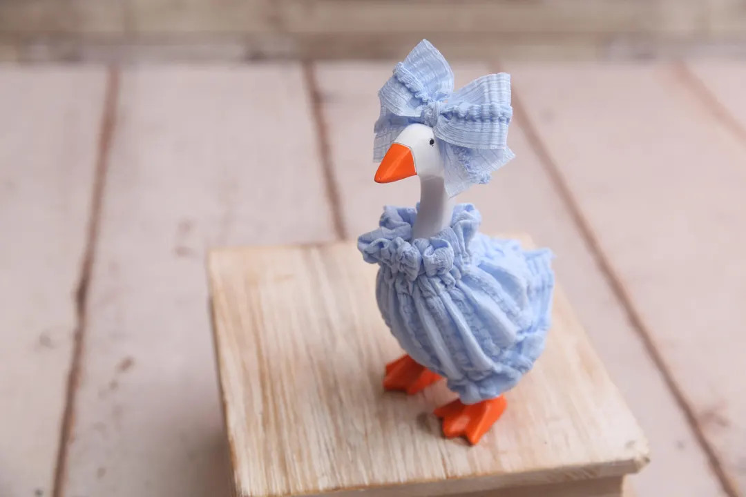 Blue Ruffles Desk Goose Outfits for 4", 5", 7", 9", 11" Size Geese; Made to Order | Etsy (US)