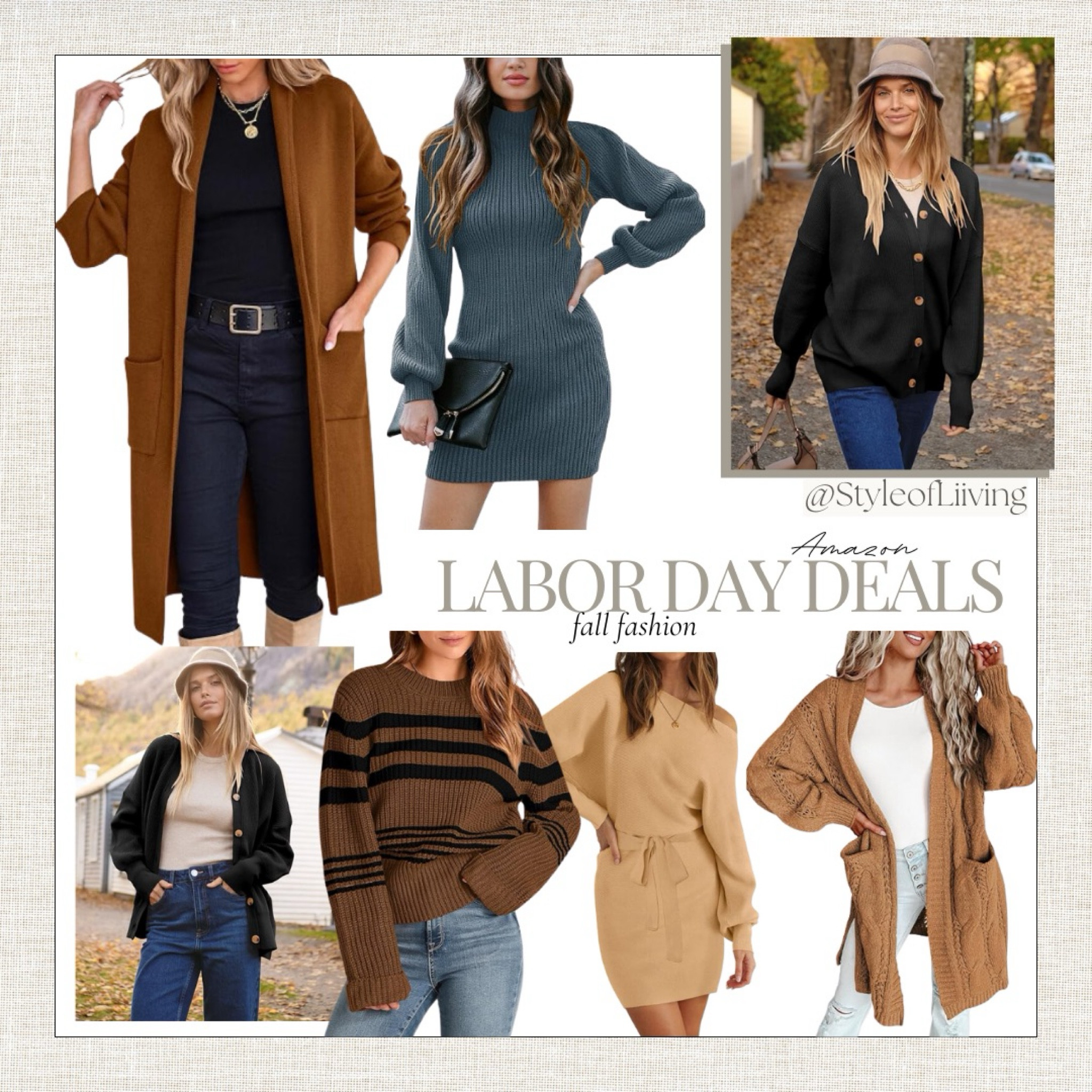 Fall fashion sweaters, cardigans, coats, and dresses. Labor Day deals. #amazonfashion #founditonamazon #fall2024

#LTKFallSale #LTKSeasonal #LTKStyleTip