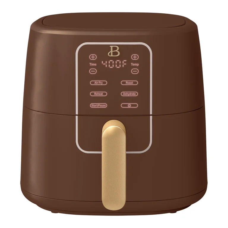 Beautiful 6 Qt Air Fryer with TurboCrisp Technology, EverGood Ceramic Nonstick Coating, Chocolate... | Walmart (US)