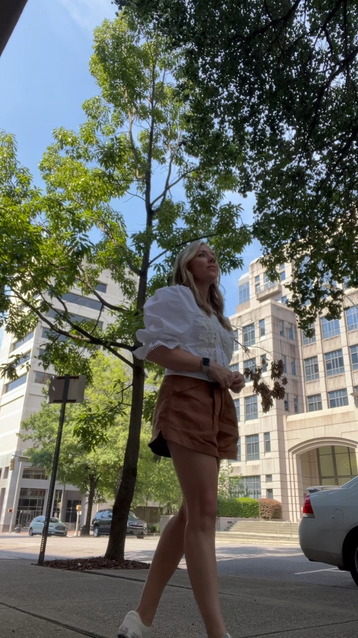 Summer to fall chic! 

These pretty brown linen shorts are perfect for hot fall weather! Pair with  cutwork feminine blouse and heels or sneakers! Don’t forget a bow!

#LTKVideo #LTKBacktoSchool #LTKFindsUnder100