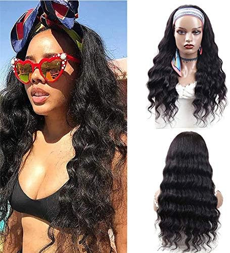 Headband Wig Human Hair Loose Deep Wave Headband Wigs for Black Women Human Hair Loose Wave Headband | Amazon (US)