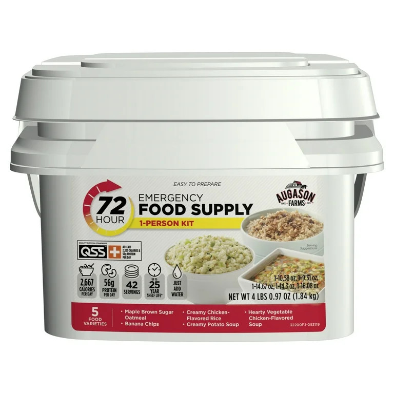Augason Farms 72-Hour 1-Person Emergency Food Supply Kit 4 lbs 1 oz | Walmart (US)
