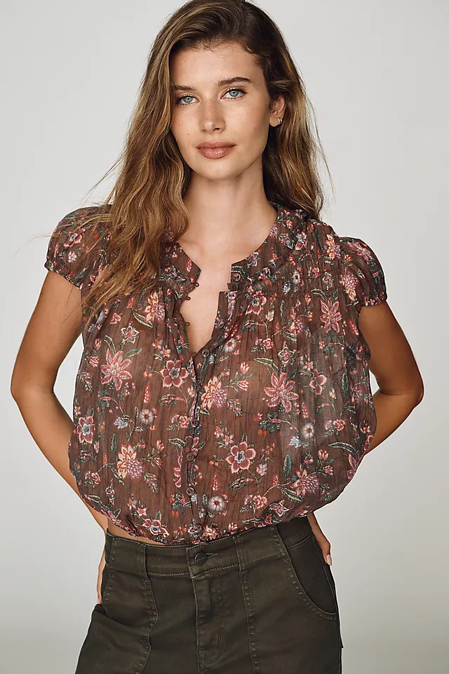 Smocked Bubble Blouse | Anthropologie (US)