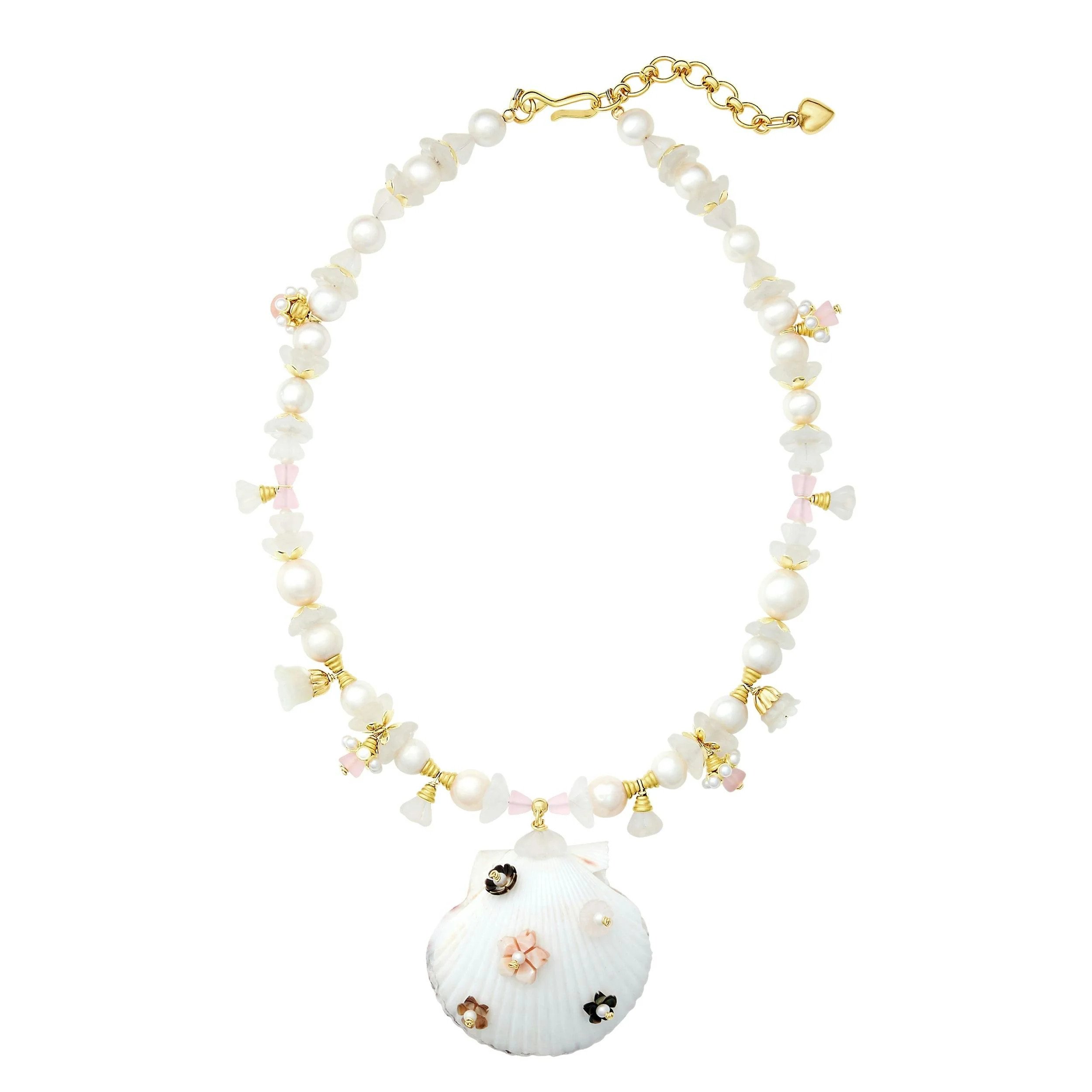Brinker & Eliza | Eden Necklace | Gold | Glass/Gold/Beads | Adult | Maisonette | Maisonette