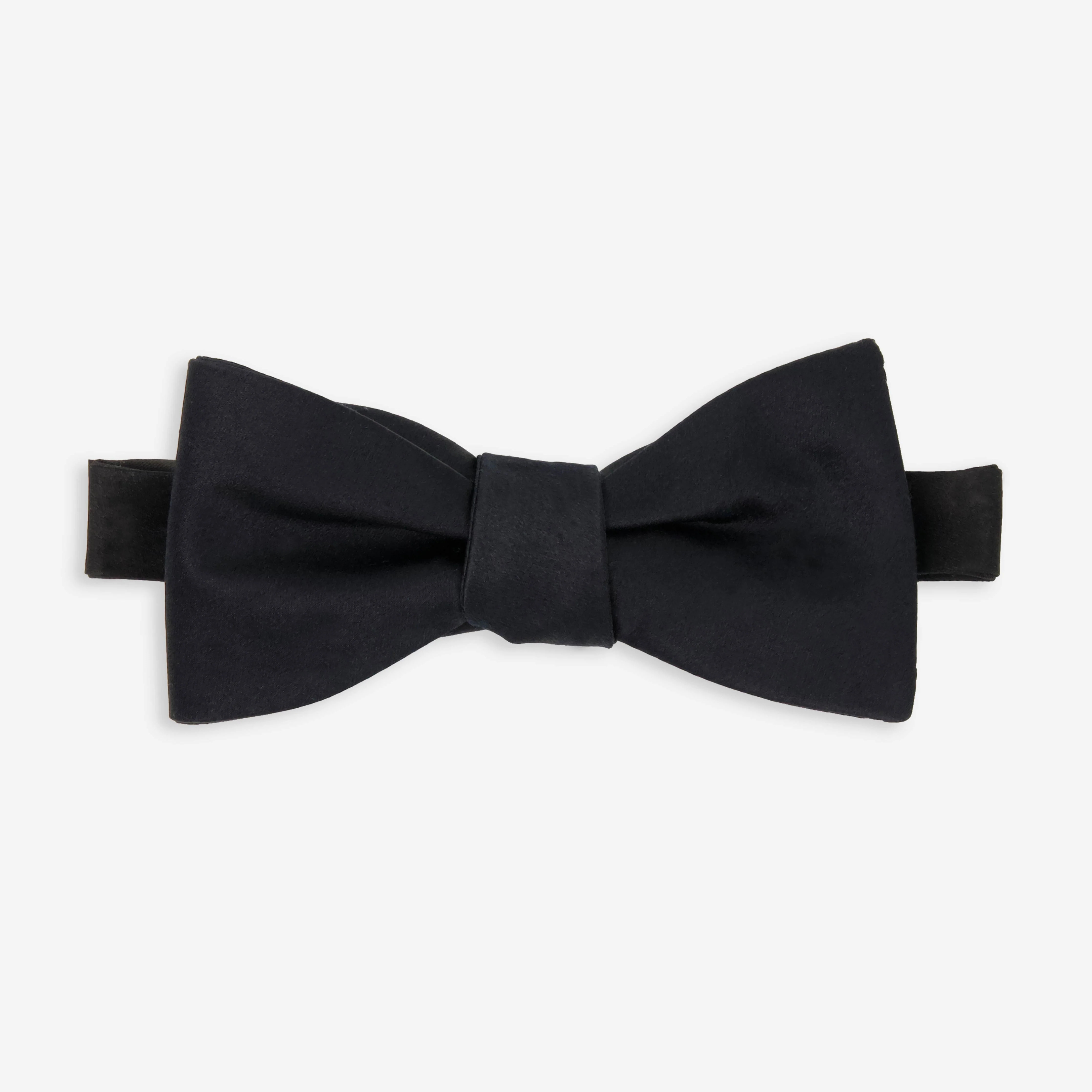 Solid Satin Black Bow Tie | Silk Bow Ties | Tie Bar | The Tie Bar