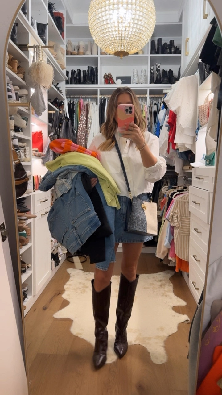 Wearing a medium white blouse, small knit vests, 26S in all jeans, small petite in denim dress and leopard dress, 26 denim skirt, 6 in all shoes, other items linked on my Amazon storefront 

#LTKFindsUnder100 #LTKFindsUnder50 #LTKSaleAlert