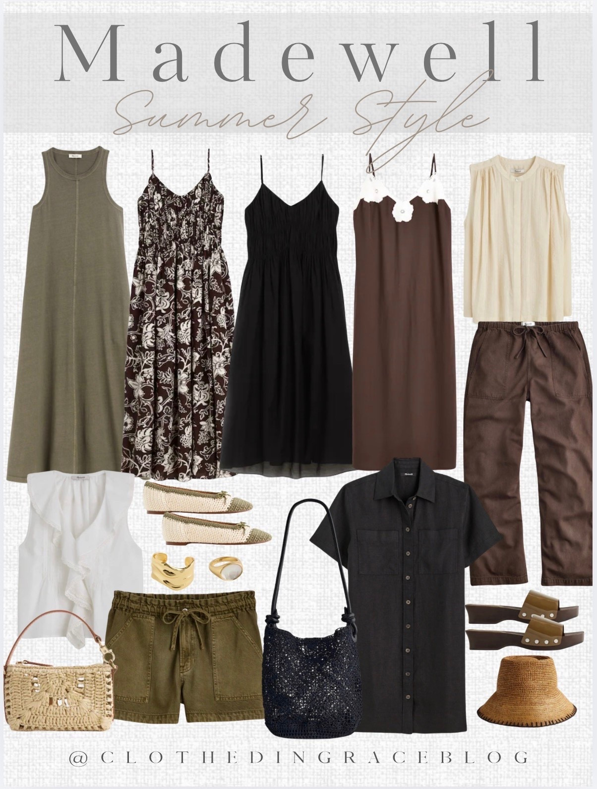 Madewell summer style! 

Dress, pants, top, ballet flats, bag, shorts, earrings

#LTKootd #LTKgrwm #LTKSeasonal