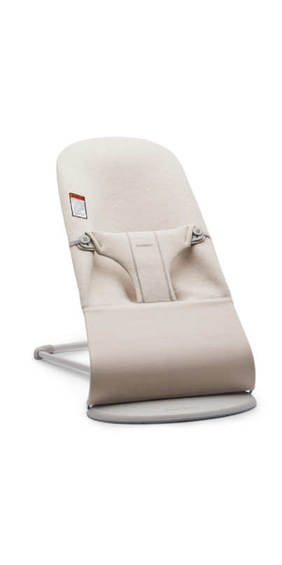 BabyBjorn Bouncer Bliss Light Grey Frame 3D Jersey Light Beige | Well.ca