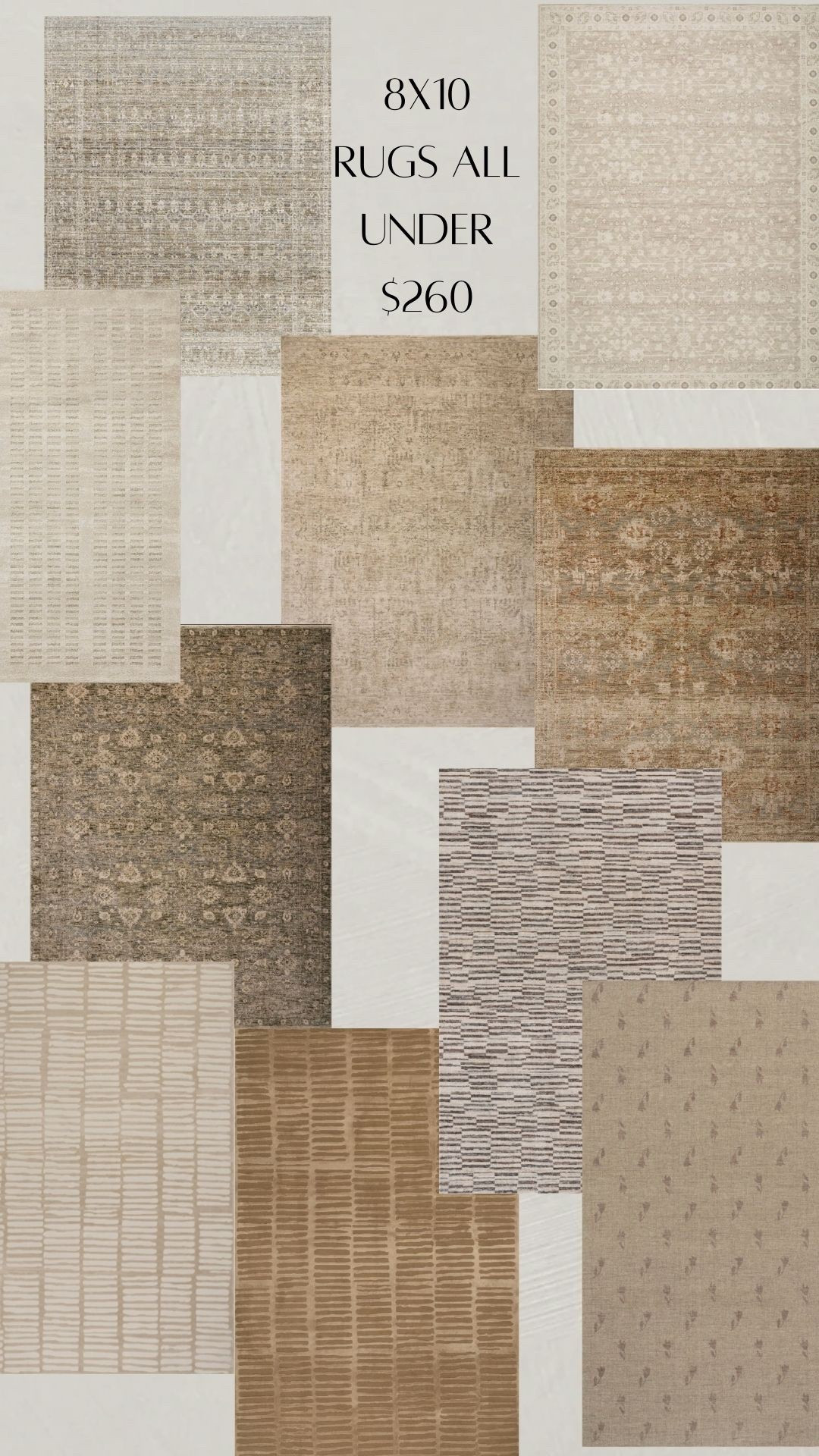 Round up of area rugs all under $260 

Living room bedroom dining room area rug 

#LTKFamily #LTKSaleAlert #LTKHome