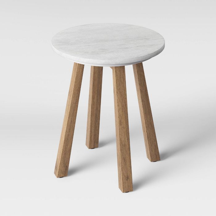 Norwich Marble Top Accent Table with Wood Base White - Threshold™ | Target