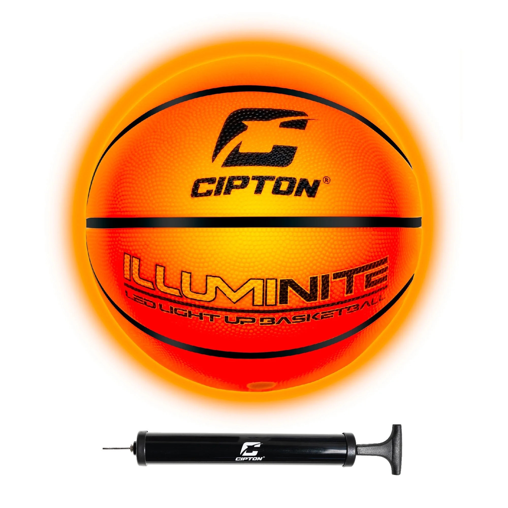 Cipton LED Light-Up Basketball, Size 9, 29.5", Indoor/Outdoor, Pump Included | Walmart (US)