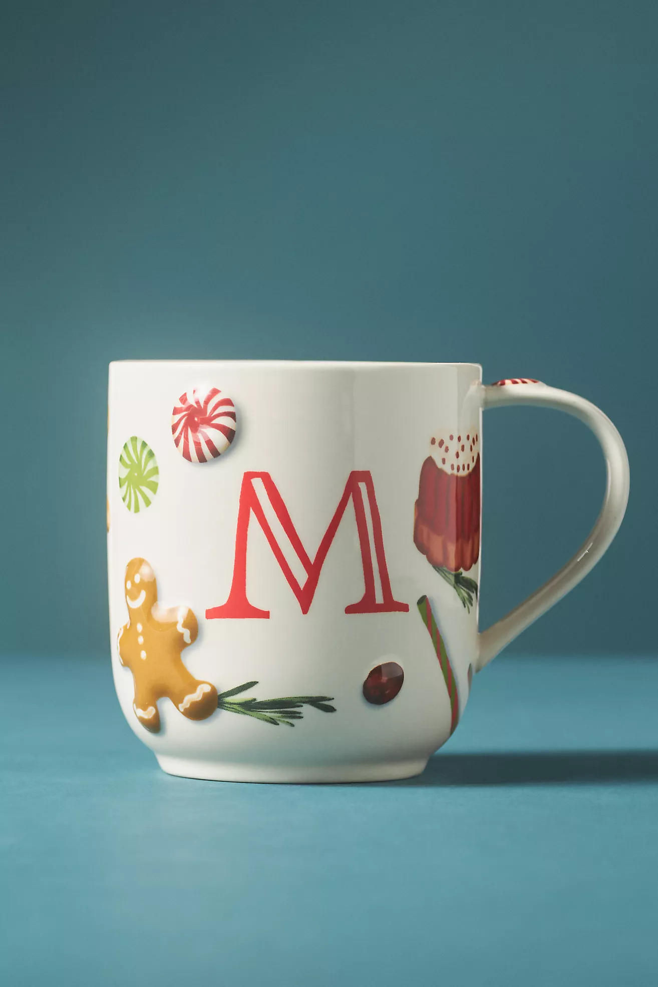 Holifaye Stoneware Monogram Mug | Anthropologie (US)