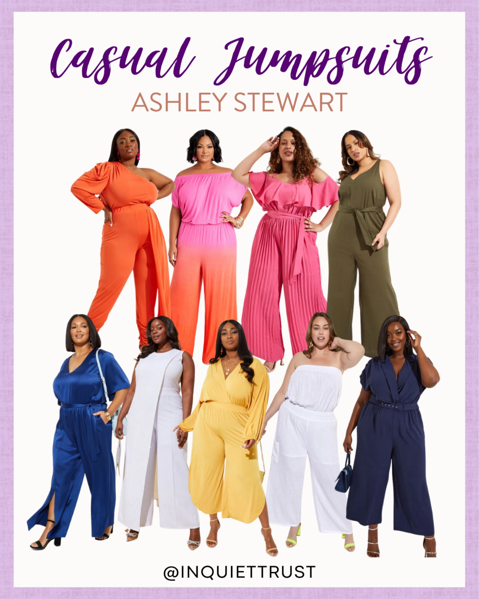 This collection of cute jumpsuits are what you need to elevate your summer wardrobe!

#casualstyle #plussize #vacationoutfit #outfitidea

#LTKunder100 #LTKstyletip #LTKFind