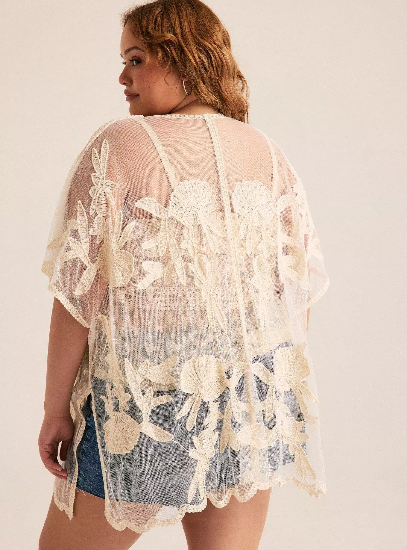 Floral Applique Ruana | Torrid (US & Canada)