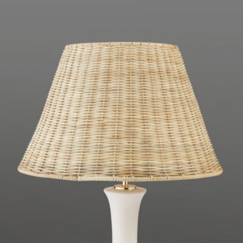 Wicker Tapered Rattan Handmade  Table Lamp Shade | Ballard Designs, Inc.