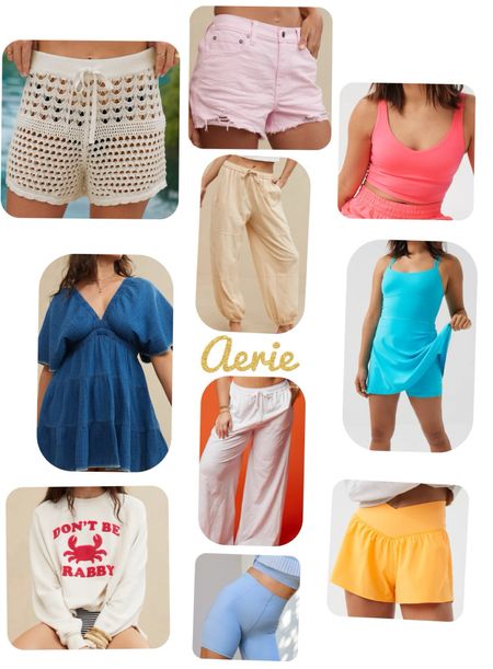 Aerie summer looks! These are perfect for around town or weekends at the beach! Check them out this week during their Memorial Day sale!!

#LTKFitness #LTKSwim #LTKFindsUnder50