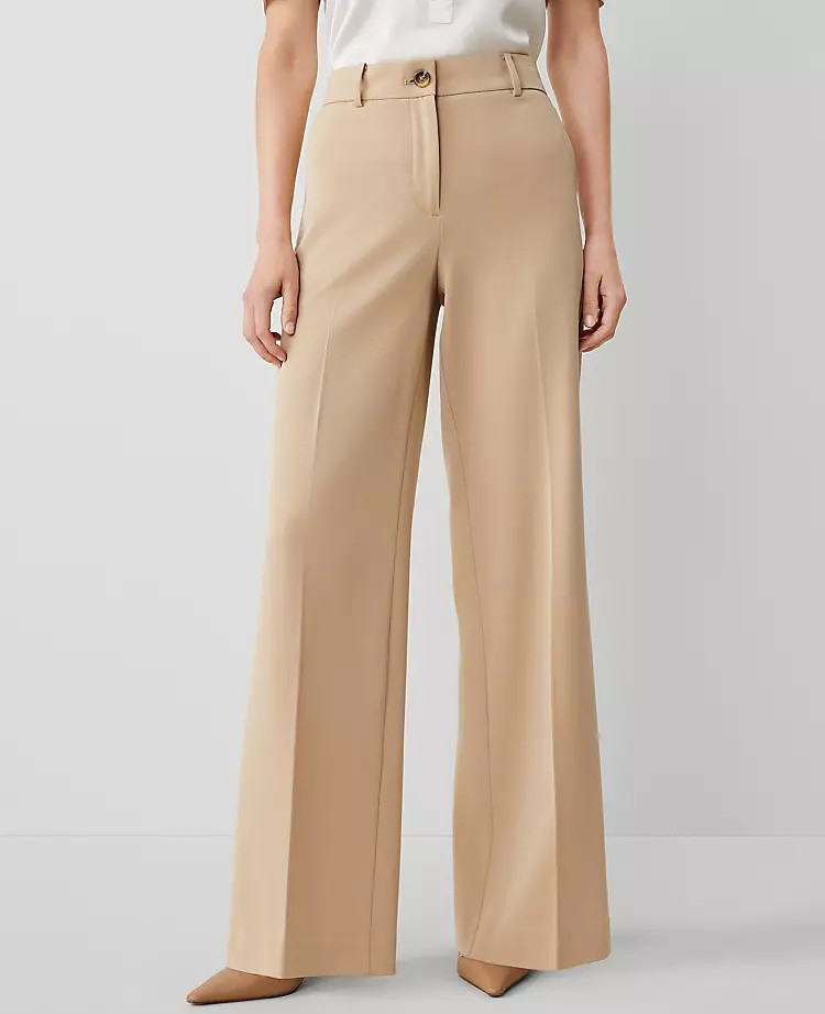 The Petite Perfect Wide Leg Pant | Ann Taylor