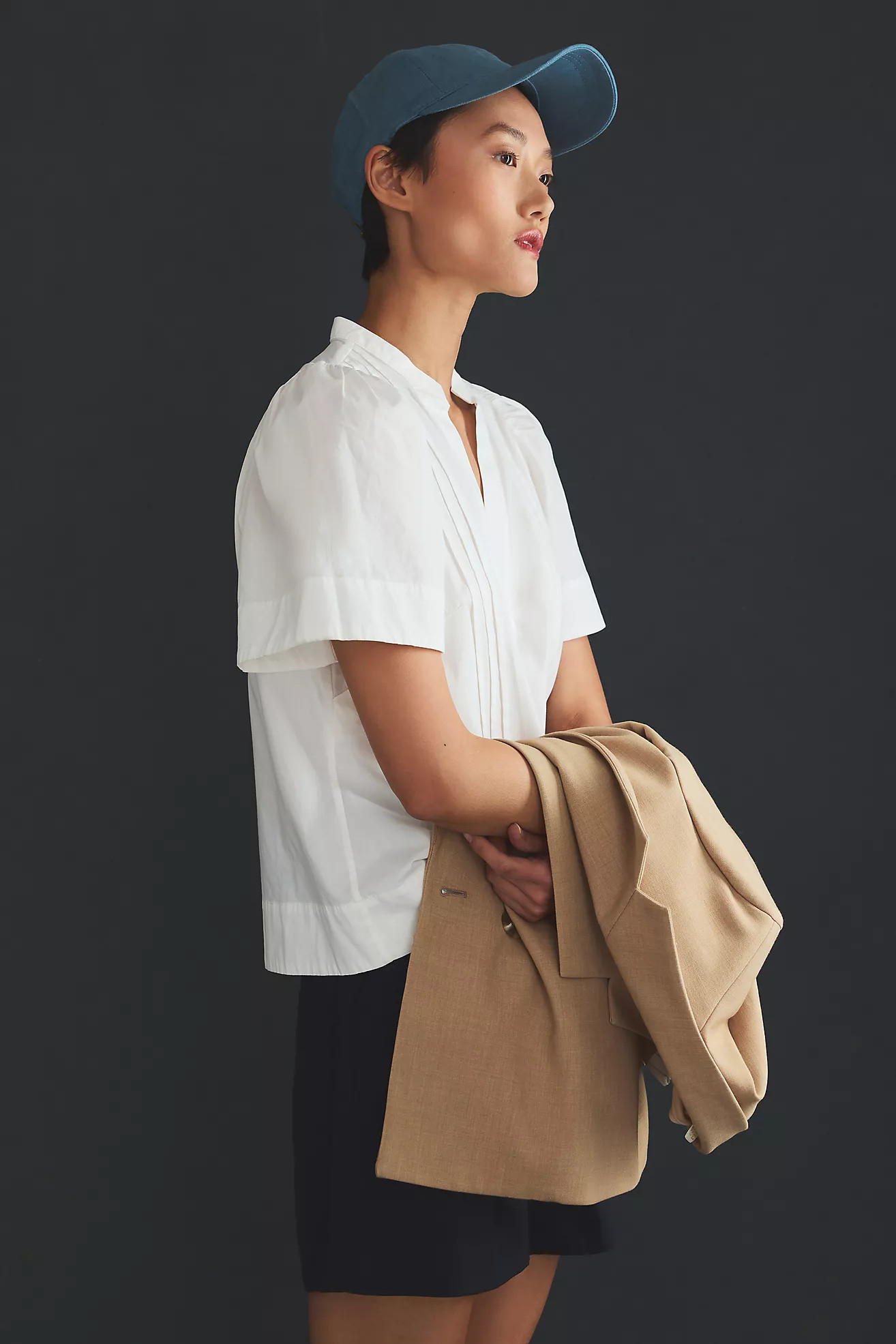 Maeve Poplin Pintuck Blouse | Anthropologie (US)