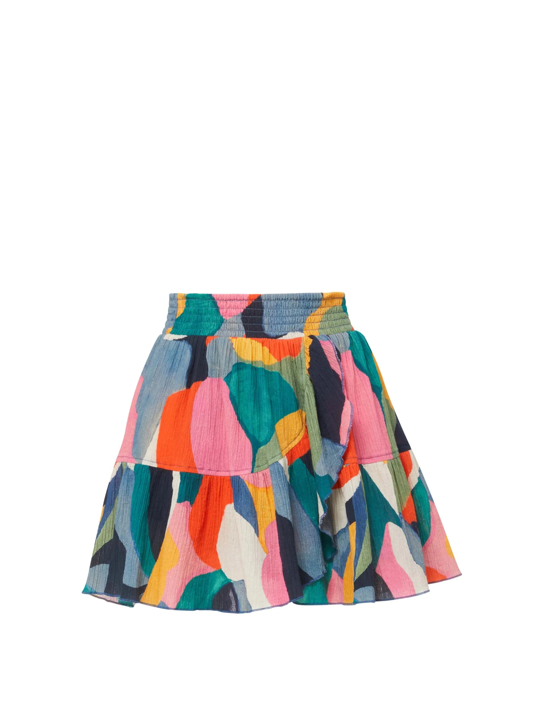 Izzy Skirt In Carta Colorblock | Change of Scenery