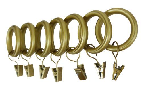 UMBRA 1-Inch Clip Drapery Rings - Antique Brass | Amazon (US)