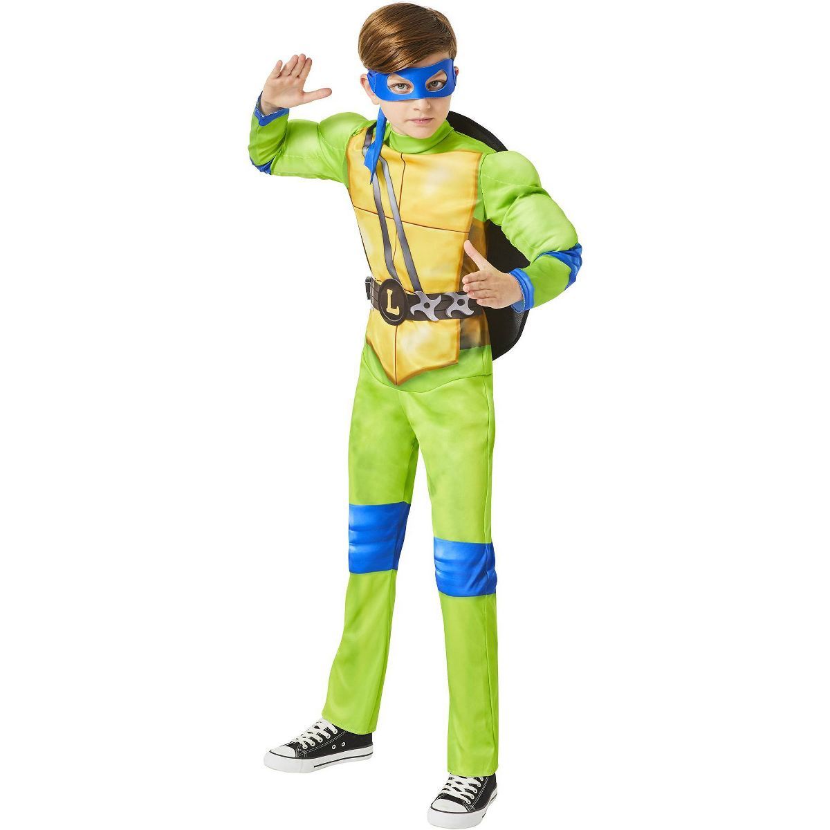 Kids' Teenage Mutant Ninja Turtles Mutant Mayhem Leonardo Halloween Costume Jumpsuit with Light U... | Target