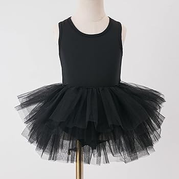 Girls' Camisole Dance Tutu Leotard with Fluffy 4-Layers Ballet Dress for Ballerina (18 Months - 7... | Amazon (US)