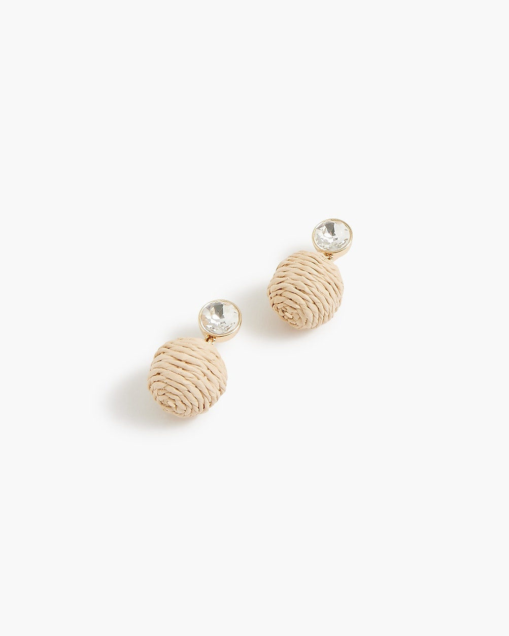Rhinestone woven earrings | J.Crew Factory