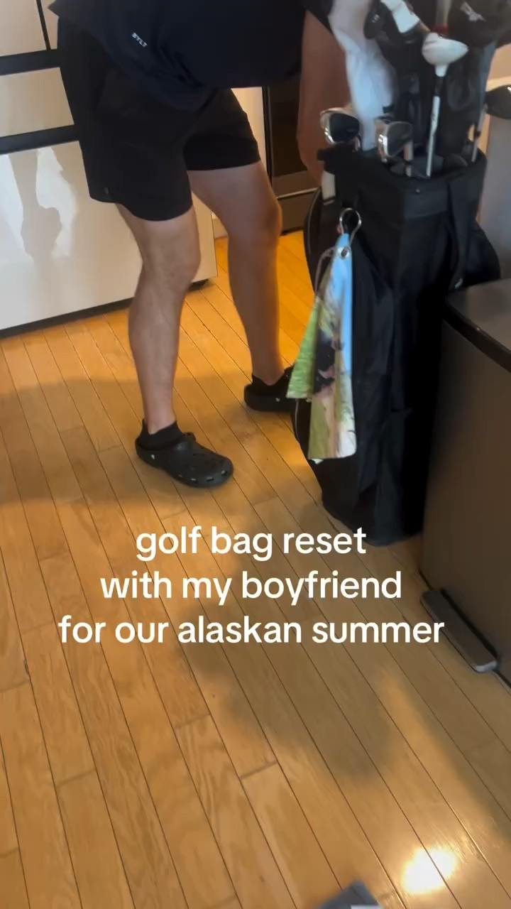 see you SOOON @ alaska 
tiktok: thegolfgirlfriend 
•
•
•
golf bag reset, golf, golf girlfriend, golf caddy, golf ball retriever, golf balls, golf humor, golfing, golfer, golf girl