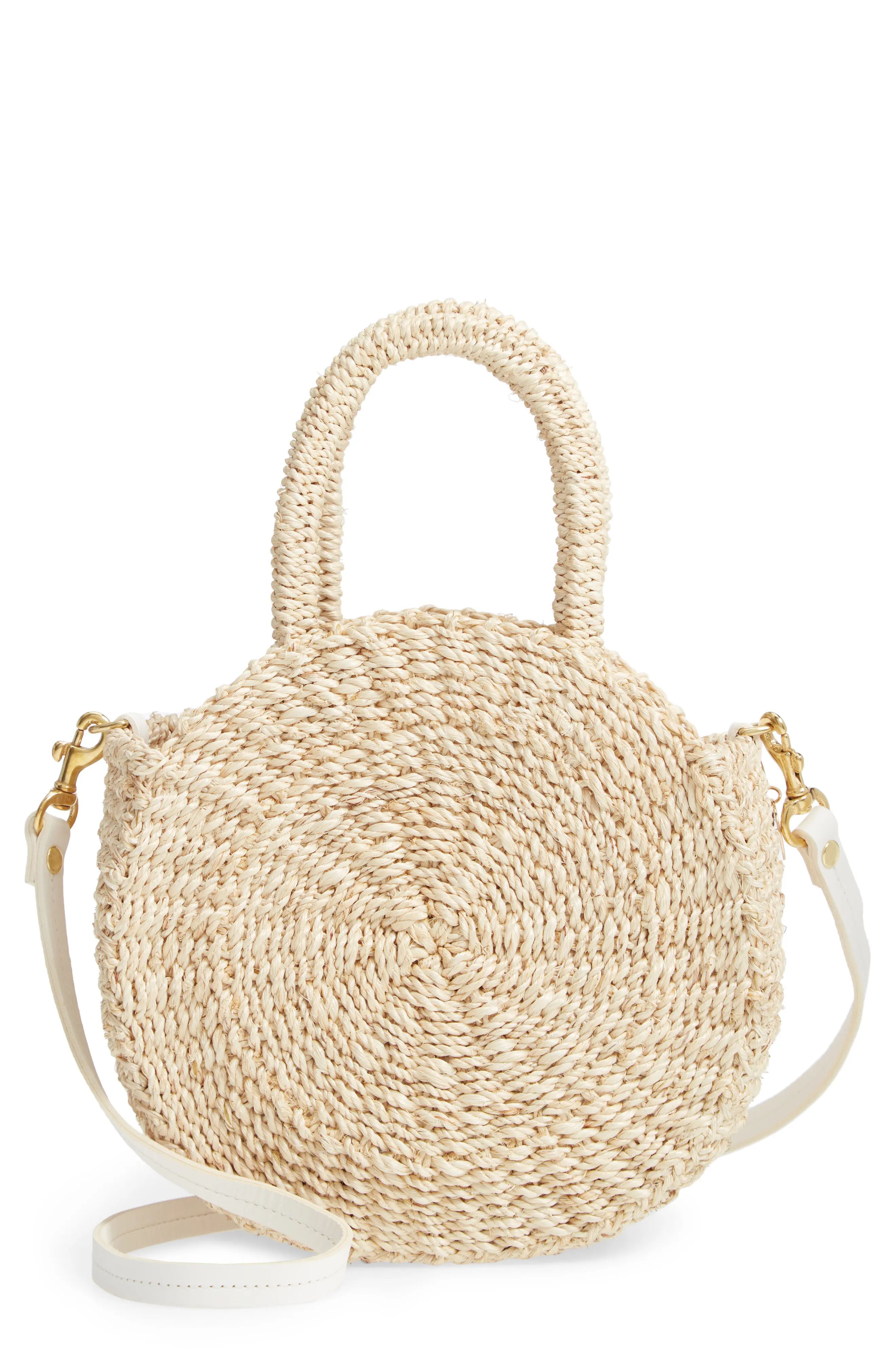 Clare V. Petite Alice Straw Bag - Ivory | Nordstrom