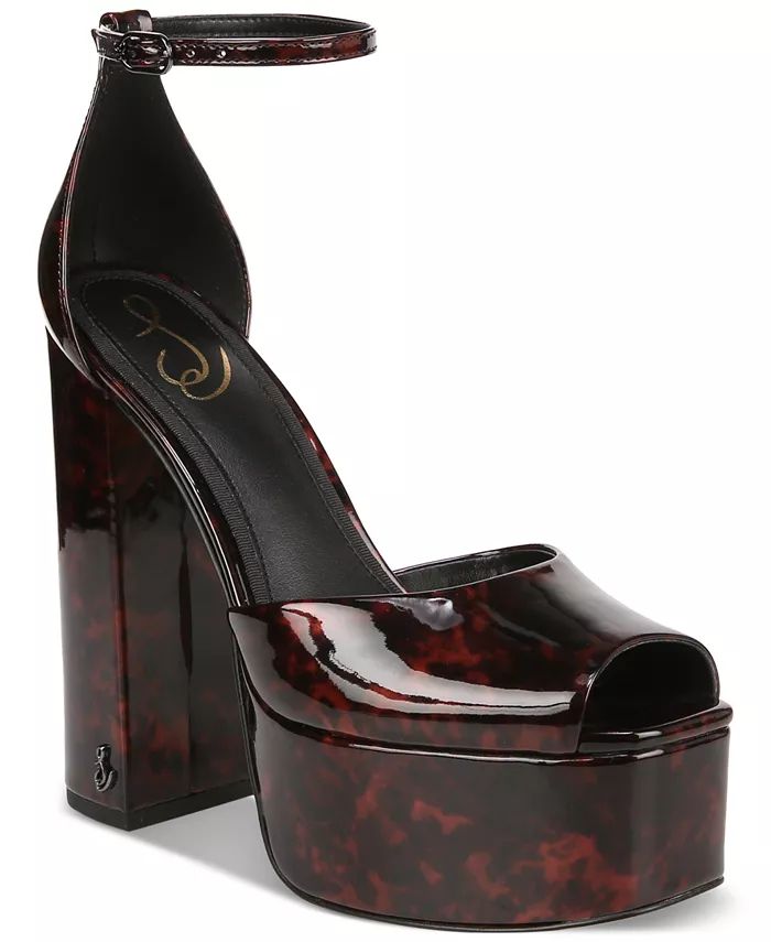 Sam Edelman Womens Kori Ankle Strap Platform Dress Sandals - Macy's | Macy's