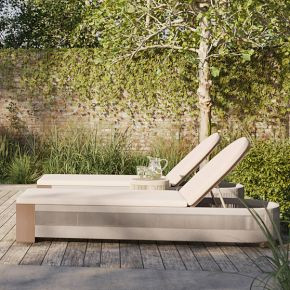 Porto Outdoor Chaise Lounge | West Elm (US)