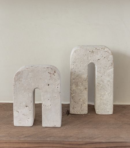 Love these!! Such a cute stand alone shelf styling piece or use them as bookends! Real stone and so pretty. 

#LTKSeasonal #LTKhome #LTKsalealert