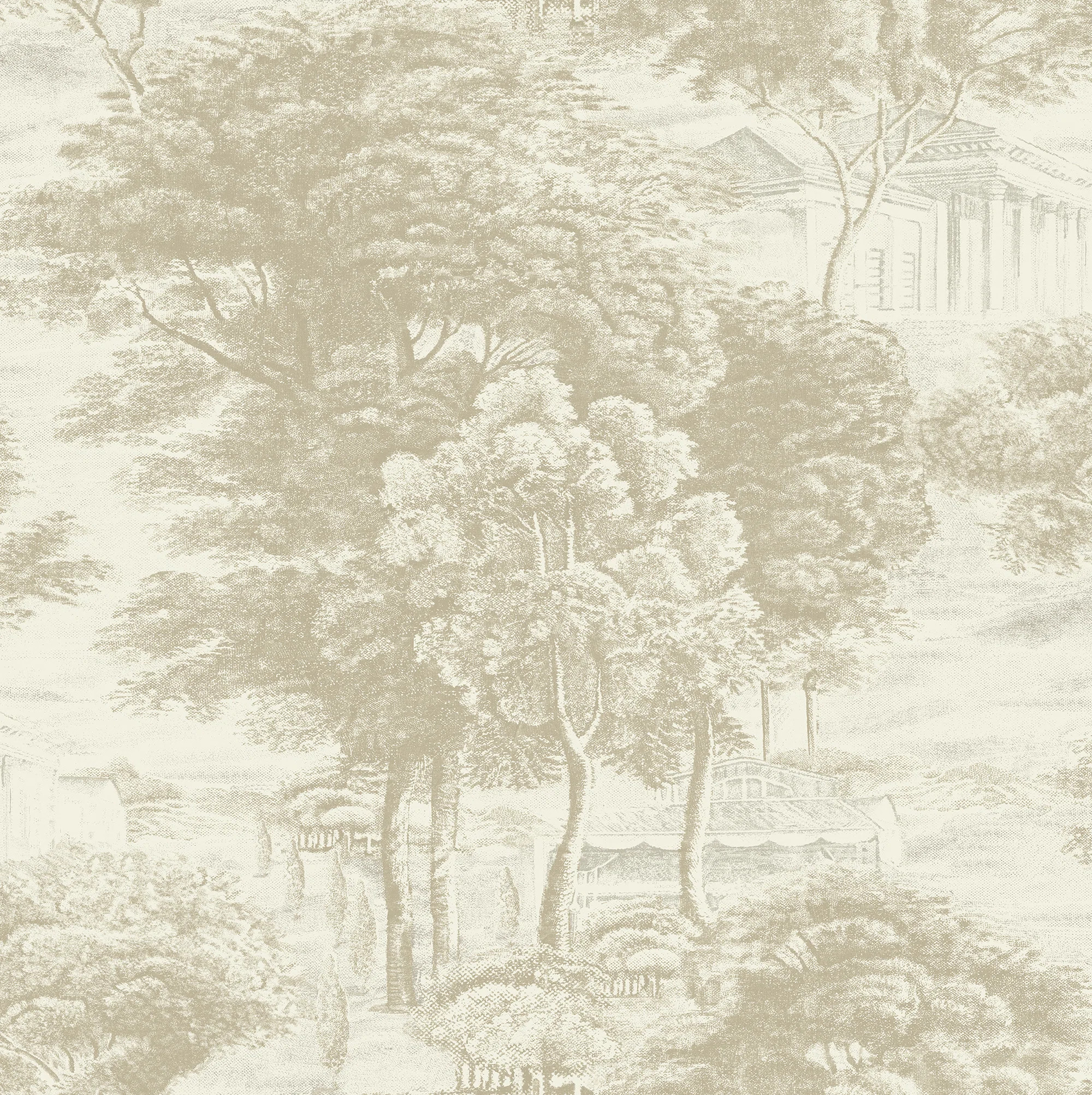 Yorkshire Dales Scenic Toile 18' L x 20.5" W Peel and Stick Wallpaper Roll | Wayfair North America