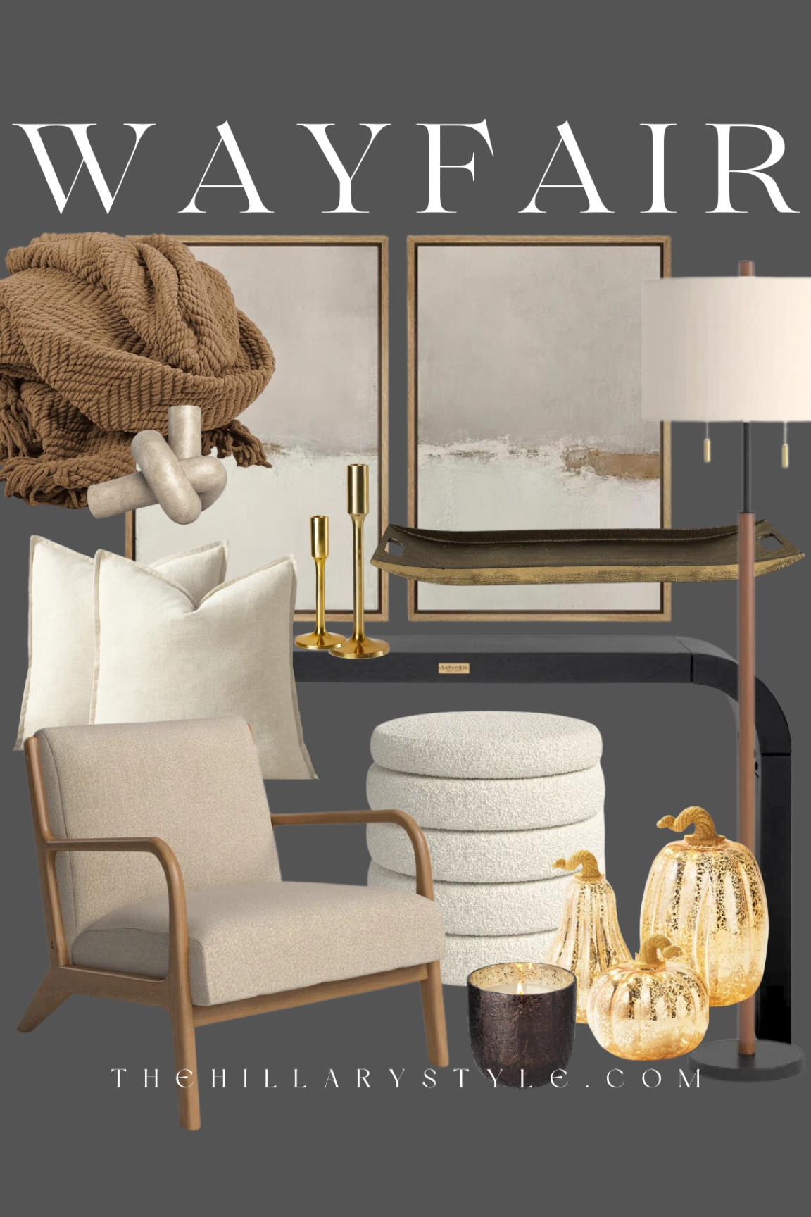 Wayfair Fall Home: Cozy essentials like throws, ottoman, wall decor, accent chair, console & more. 

#LTKStyleTip #LTKSeasonal #LTKHome