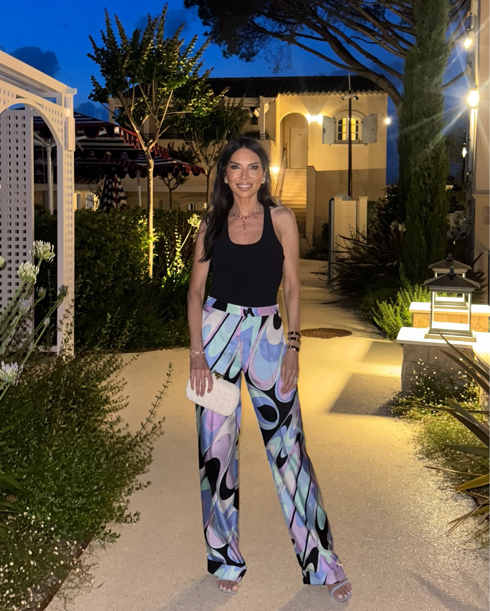 When the pants are the moment ✨ These Pucci silk twill trousers in the One A Print are classic in silhouette but anything but quiet. The bold pattern and luxe silk fabric turn even the simplest outfit into a statement.

Color into the night—this palette was made for summer nights. 

#LTKstyle #PucciPrints #EffortlessChic

#LTKTravel #LTKStyleTip #LTKOver40