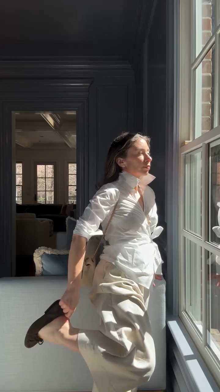 Classic white button down shirts either bow or tie detail are so pretty and wearable! 