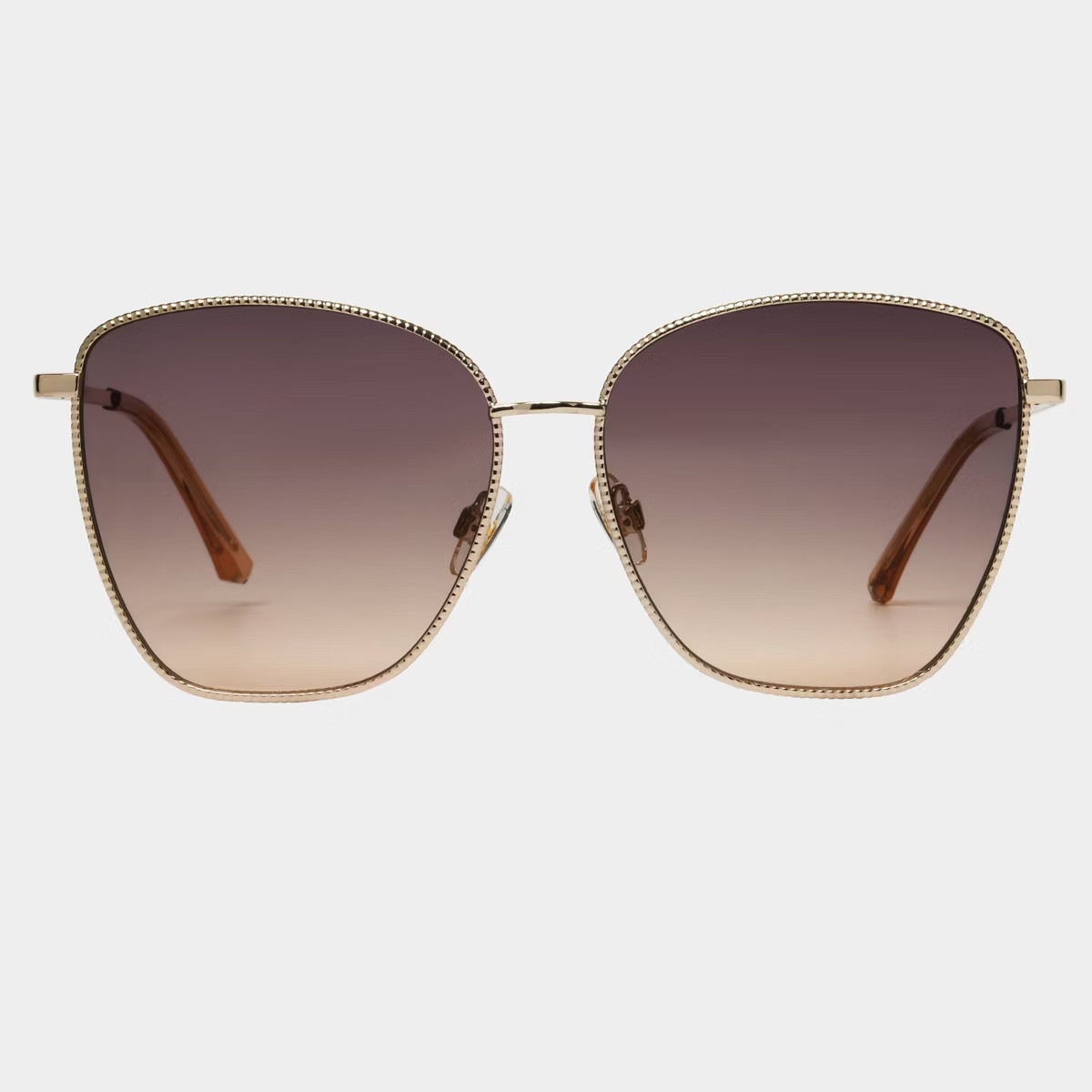 Women's Metal Cateye Sunglasses with Gradient Lenses - Universal Thread™ Gold | Target