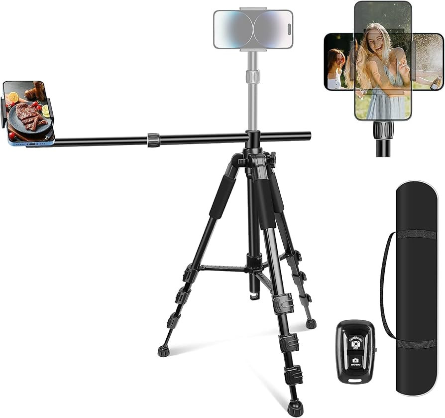 Elitehood iPhone Tripod for Overhead Video Recording [Heavy Duty & Ultra-Stable], 25in Horizontal... | Amazon (CA)