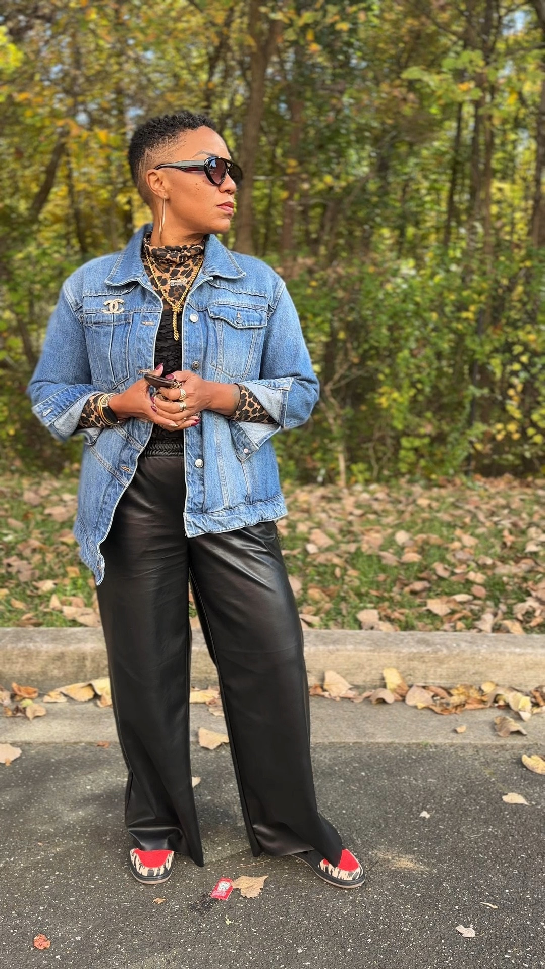 Saturday casual- combining lots of textures! 

#LTKOver40 #LTKFindsUnder100