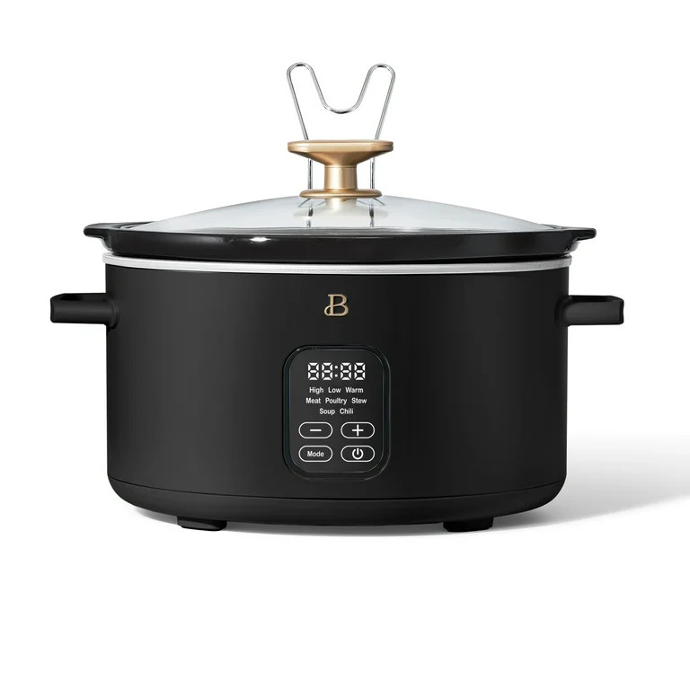 Beautiful 6 Quart Programmable Slow Cooker, Black Sesame by Drew Barrymore - Walmart.com | Walmart (US)