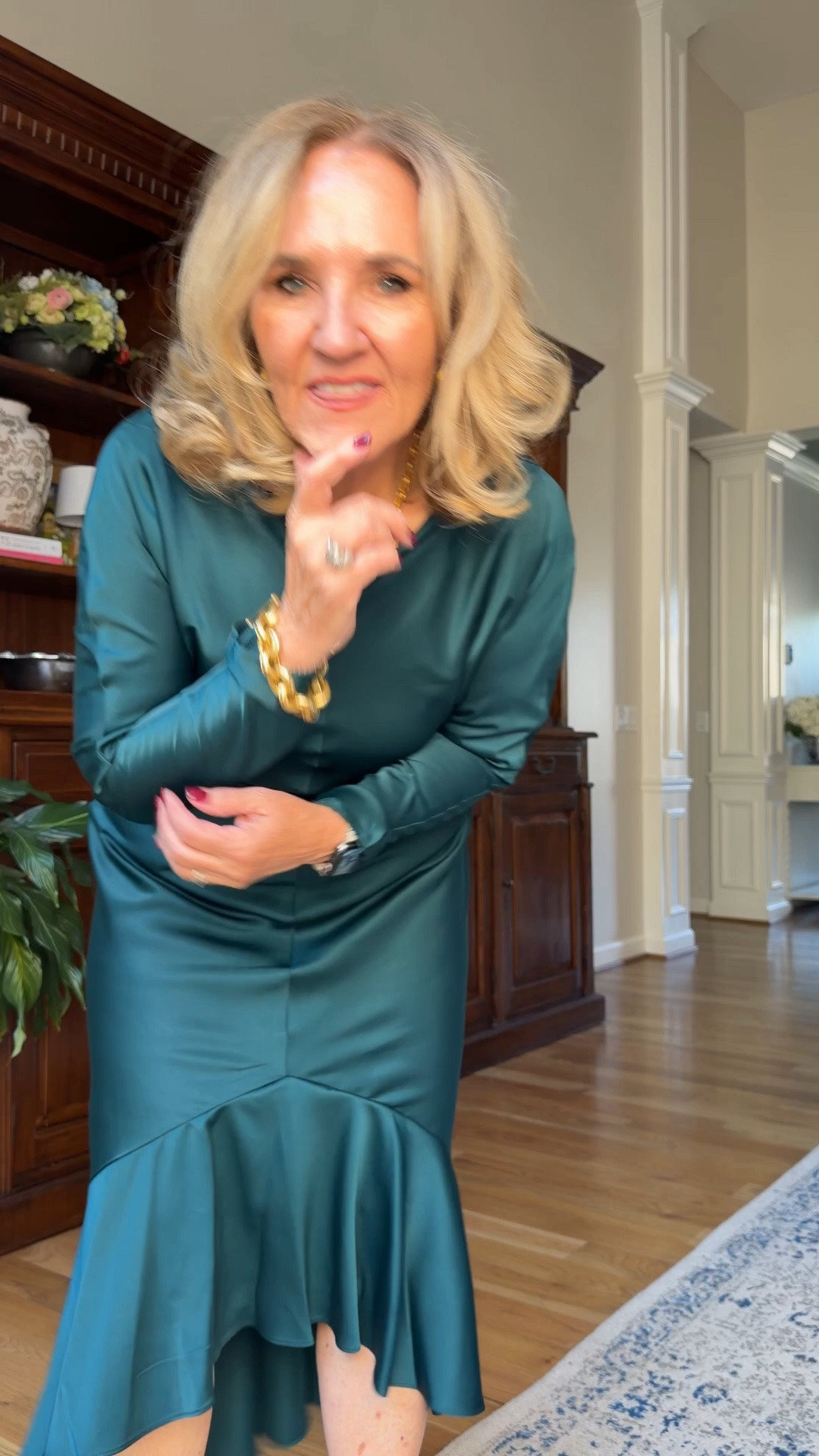 Holiday dress cocktail dress formal wedding guest dress fall wedding guest dress I did size up to a 10 and I’m not wearing any Shapewear, I think for this dress you probably need Shapewear

#LTKOver40 #LTKWedding #LTKPetite