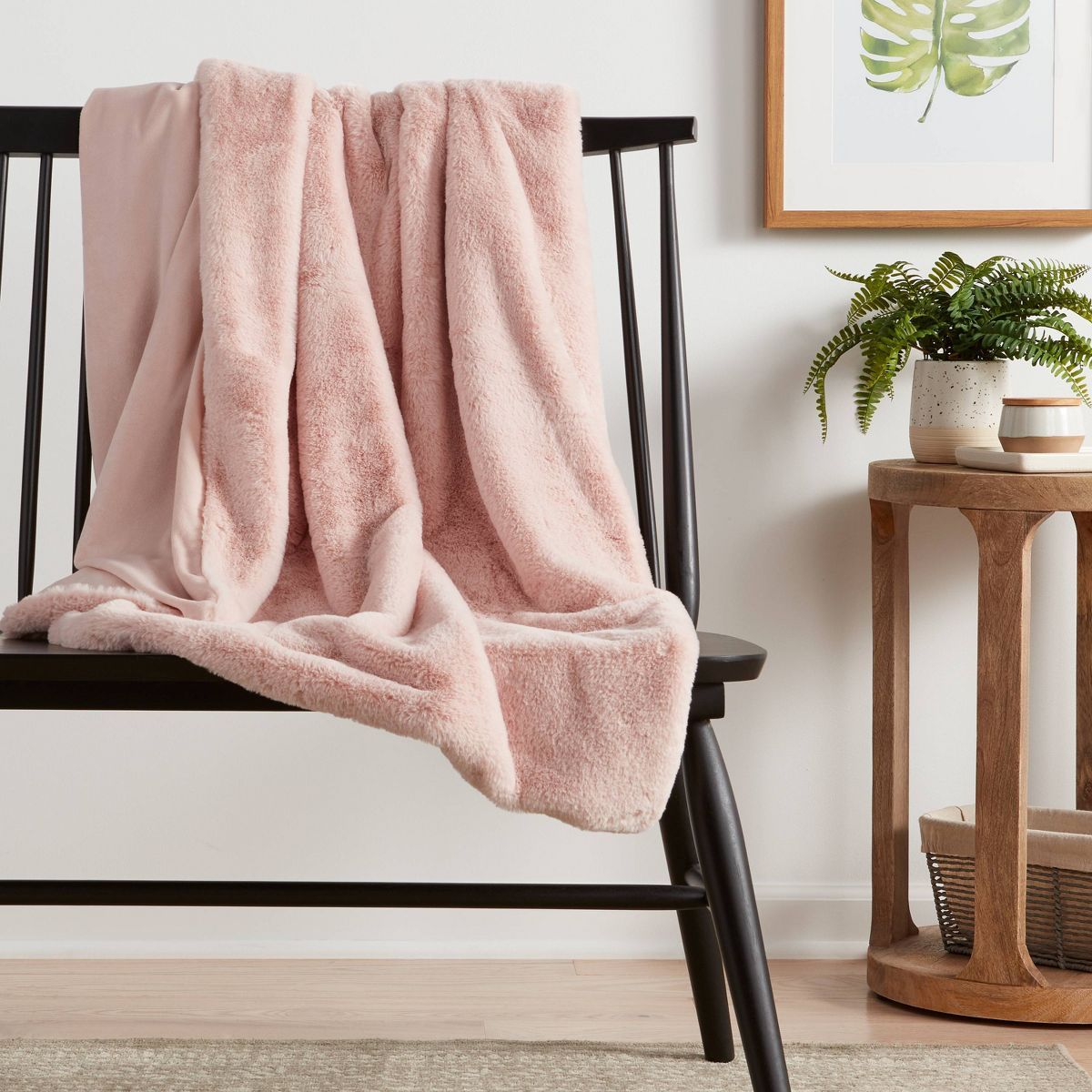 Faux Rabbit Fur Throw Blanket - Threshold™ | Target