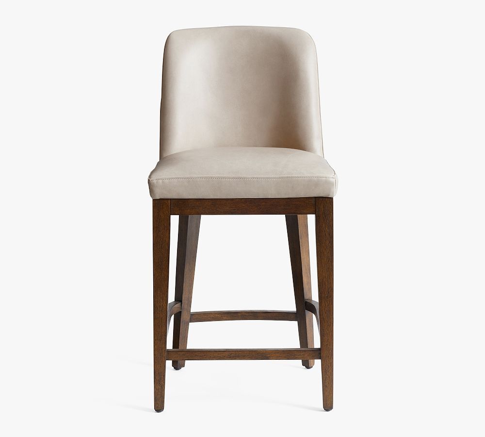 Layton Leather Stool | Pottery Barn (US)