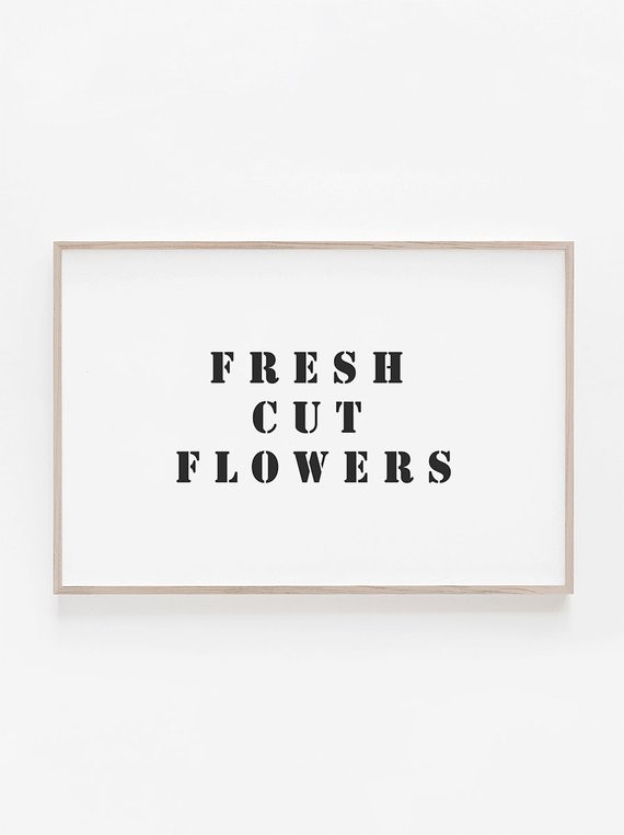 Fresh Cut Flowers Sign, Farmhouse Decor, Farmhouse Print, Rustic Print, Farmhouse Sign, Farmhouse Wa | Etsy (US)