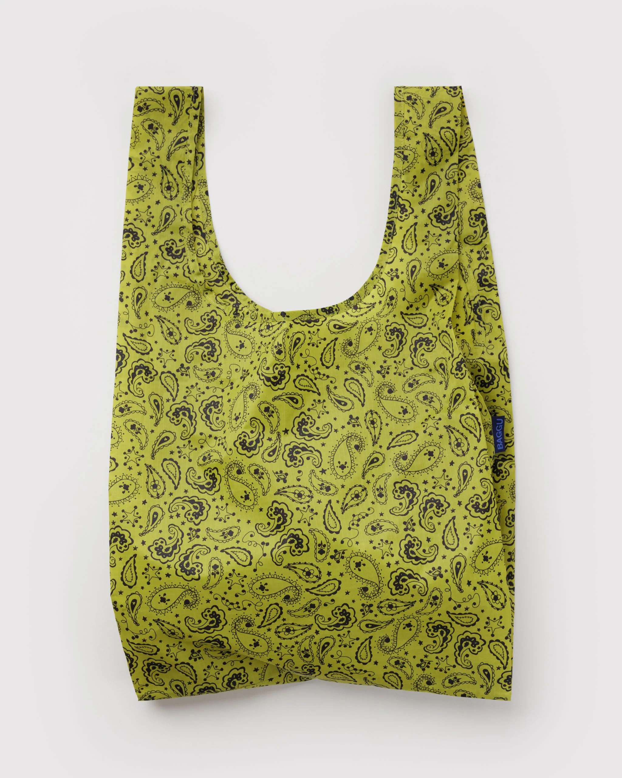 Standard Baggu Chartreuse Paisley - Baggu | BAGGU