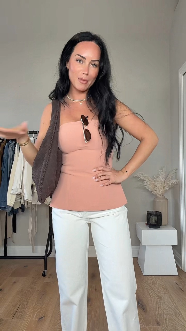 Spring outfit inspo 🌸🤎 I will have my outfit details on my LTK!

My sizing 5’7, 145lbs, 32dd

@Aritzia @abercrombie 
spring outfit, casual spring style, girly outfit, Aritzia outfit, Aritzia style, white denim outfit, white jeans outfit, strapless top outfit, strapless summer top, neutral outfit, chic casual outfit, effortless style, everyday outfit inspo, spring fashion inspo, minimal style, clean girl aesthetic, feminine outfit, soft neutral tones, elevated casual, chic basics, capsule wardrobe, warm weather outfit, spring to summer outfit, vacation outfit, brunch outfit, day date outfit, coffee run outfit, casual chic, sandals outfit, flat sandals outfit, crochet flats, woven flats, textured shoes, Amazon tote bag, woven tote, straw bag outfit, beachy vibe outfit, coastal chic, light and airy outfit, simple outfit ideas, neutral spring look, timeless style, classic outfit, outfit details, LTK outfit, LTK style, outfit inspo daily