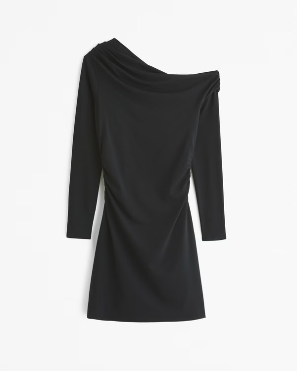 One-Shoulder Knit Mini Dress | Abercrombie & Fitch (US)