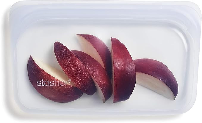 Stasher Silicone Reusable Storage Bag, Snack (Clear) | Food Meal Prep Storage Container | Lunch, ... | Amazon (US)