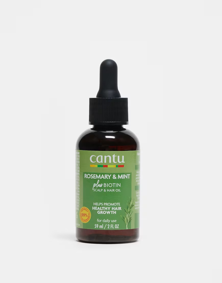 Cantu Rosemary & Mint plus Biotin Scalp & Hair Oil 59ml-No colour | ASOS (Global)